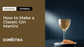 COCKTAIL TUTORIAL How to Make a Classic Gin Martini by Jordan Hughes Domestika English [upl. by Llehcam]