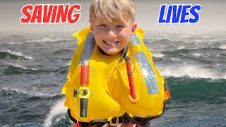 Inflating A CrewSaver Life Jacket With Close Up Detailed Life Saving Talk crewsaver [upl. by Ainahtan439]