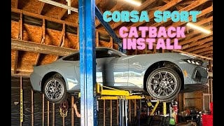 Corsa Sport Install on a NEW 2024 Mustang [upl. by Maris688]