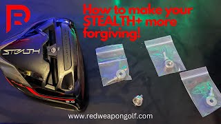 The SECERET on how to make your TAYLORMADE STEALTH PLUS driver more forgiving [upl. by Ahsieat895]