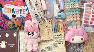 Grabie August Scrapbooking Club Box Haul amp Review Kawaii Unboxing with Maries Kawaii World [upl. by Luben527]