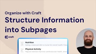 Organize Better Craft Subpages [upl. by Aidekal]