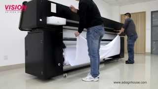 Direct Printing on Fabric Textile Printer VS2602TX with EPSON DX5 Print Head [upl. by Mllly]