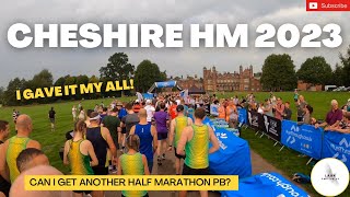 CHESHIRE Half Marathon 2023 RACE DAY Vlog [upl. by Eleahcim]