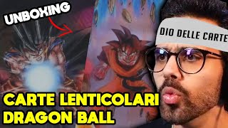 DARIO MOCCIA SPACCHETTAMENTO DRAGON BALL CARTE LENTICOLARI  Unboxing [upl. by Einnig]