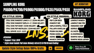 🔴 NEWSET KORG PA600  STYE SEMI RIBUAN  FULL ISIAN [upl. by Leihcey254]