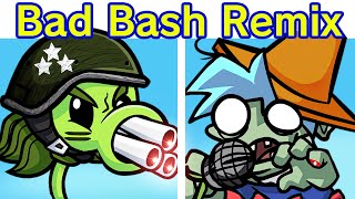 Friday Night Funkin VS Plants vs Rappers Bad Bash Remix FNF Mod Plants Vs Zombies PVZ [upl. by Christos459]