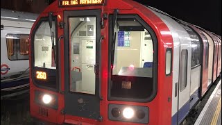 Full Journey Night Tube  Central Line  Ealing Broadway  Hainault via Newbury Park [upl. by Marvel12]