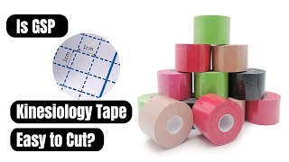 Is GSP Kinesiology Tape Easy to Cut  Elastic Muscle Tape Manufacturer [upl. by Ailegna]