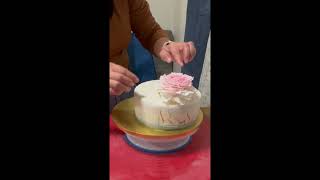 shortvideo peonyflowerfondantcake cake [upl. by Knudson]