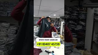 CHEAPEST SPORTS T SHIRTS FOR MEN  SPORTS T SHIRT WHOLESALE  Mens Wear Wholesale Market Surat [upl. by Ecreip]