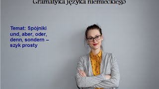 Gramatyka niemieckiego  spójniki  szyk prosty [upl. by Annoynek]