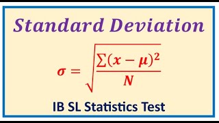 Standard Deviation of the Number of Bedrooms in Houses Surveyed at Random  IB SL Statistics [upl. by Elockcin]