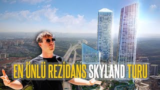 İstanbulun En Ünlü Rezidansı Skylandde Lüks Daire Turu [upl. by Bozovich939]