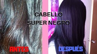 CÓMO QUITAR REFLEJOS ROJIZOS EN CABELLO NEGROCABELLO SUPER NEGROMelinaMakeup [upl. by Tila259]