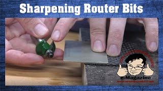 How to sharpen your own router bits with a diamond hone [upl. by Tonie]