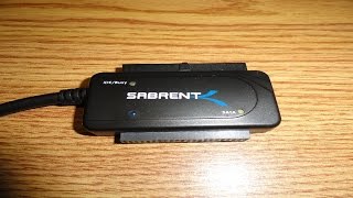 Review Sabrent USB 30 To SATAIDE Hard Drive Adapter [upl. by Zahavi868]