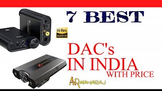 Top 7 Best DACs in India with Price  Best USB DAC with Amp for PC Headphones iPhone amp Gaming [upl. by Corette]