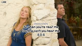 Pierce Brosnan amp Meryl Streep  SOS From quotMamma Miaquot Lyrics Video [upl. by Bandur822]