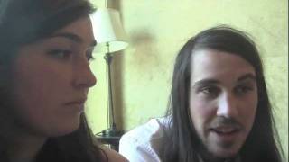 Cults Interview with Madeline Follin and Brian Oblivion [upl. by Apollus]