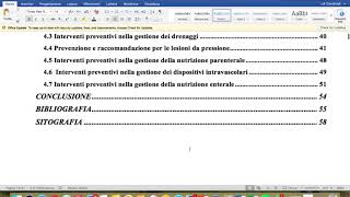 Come creare lindice o sommario per la tesi su word [upl. by Lrigybab]