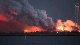 Antares Rocket Explosion Over Wallops  NASA Orbital Sciences [upl. by Gwennie]