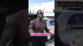 Diddy Gets Upset When Paparazzi Jumps Out On Him With No Shirt On While Leaving Hot Pilates In WeHo [upl. by Jd]