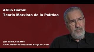 Atilio Boron Teoría Marxista de la Política [upl. by Aiyekal24]