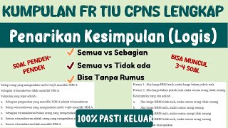 FR TIU CPNS 2024  Penarikan Kesimpulan Cara Cepat dan Konsep [upl. by Airalav785]