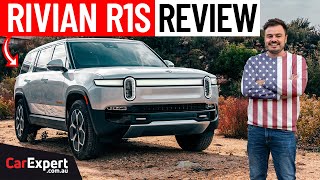 2024 Rivian R1S review Driving a 3000kg 6600lbs electric 7seat SUV [upl. by Aeet]