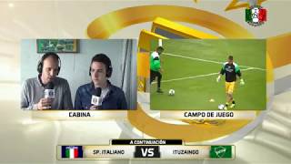 Sp Italiano vs Ituzaingó En Vivo  Fecha 8  Primera C 201718 [upl. by Bate177]