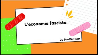 LEconomia e il corporativismo fascista  Prof Betti [upl. by Oetomit]