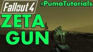 FALLOUT 4 Unique Weapons Guide  How to get the Zeta Gun Gamma Gun PumaTutorials [upl. by Willock449]