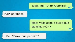 50 SMS MAIS ESTRANHOS ENTRE PAIS E FILHOS [upl. by Ario]