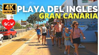 PLAYA DEL INGLES Gran Canaria October 2023 🔴 Servatur Don Miguel Hotel to Yumbo Centre [upl. by Archy]