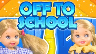 Barbie  The Twins Are Off To School  Ep65 [upl. by Lanahtan]