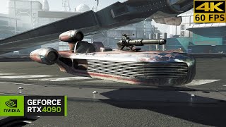 4K Starfield Ultra Realistic Graphic Car Mods  X34 Landspeeder  RTX 4090 [upl. by Marieann]