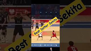 Best Setter Sekita Volleyball Japan bestsetter haikyuutothetop volleyball volleyballworld [upl. by Hamian898]