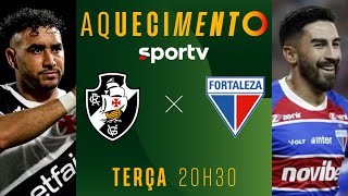 VASCO X FORTALEZA  AQUECIMENTO AO VIVO E COM IMAGENS  COPA DO BRASIL 2024  live  sportv [upl. by Ynnad]