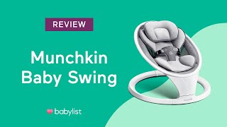 Munchkin Baby Swing Review  Babylist [upl. by Dorsey]