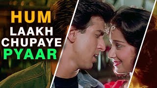 Hum Lakh Chupaye Pyar Magar  4K Video Song  Jaan Tere Naam  Kumar Sanu Asha Bhosle [upl. by Gabey]