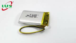 LP102540 lithium polymer battery 37v 1200mah rechargeable cell [upl. by Seitz]