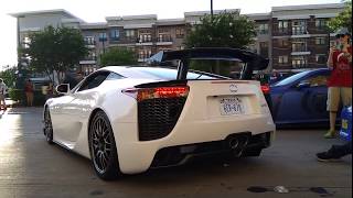 Lexus LFA Nürburgring Edition Amazing Revs and Sound 2018 Gold Rush RallyDallas TX [upl. by Shem]