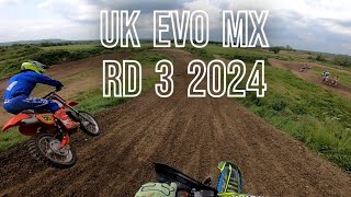 2024 UK EVO Championship Round 3 Grittenham Mx Track Over 50s Modern 2 Stroke Race 1 [upl. by Winters695]