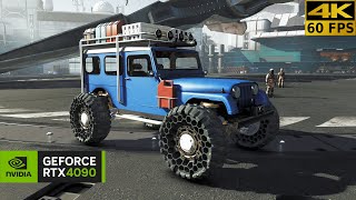 4K Starfield Ultra Realistic Graphic Car Mods  Old Earth ATV Standalone  RTX 4090 [upl. by Llenrahs]