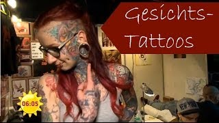 Tätowierung Extrem Das GesichtsTattoo  Sat1 Frühstücksfernsehen [upl. by Garibold]