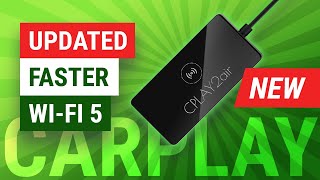 Updated CarPlay2Air Wireless Apple CarPlay Adapter with faster WiFi 5 Chipset  CPLAY2air Review [upl. by Enyak]