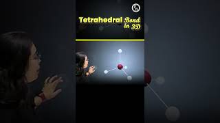 Tetrahedral Bond In 3D ⚛️⚛️ shorts chemistry pw [upl. by Elenore359]