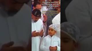 Boy kisses his dads hand during prayer  طفل يقبل يد والده أثناء الصلاة [upl. by Bevash]