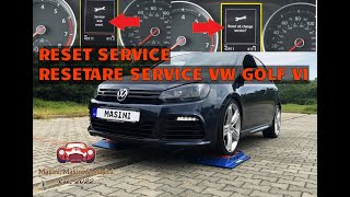 Volkswagen Golf VI Service Reset 20082012  Resetare Perioadă Service VW Golf 6 [upl. by Adnoek663]